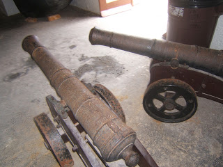 old rusty cannons