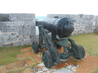 cannon in fort wall