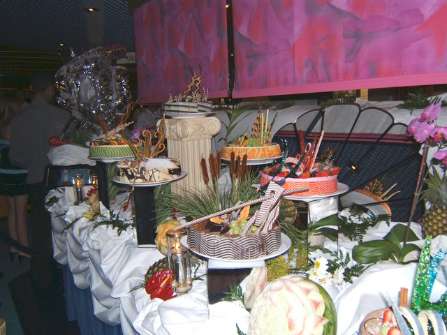 The dessert buffet on Holland America Alaskan Cruise