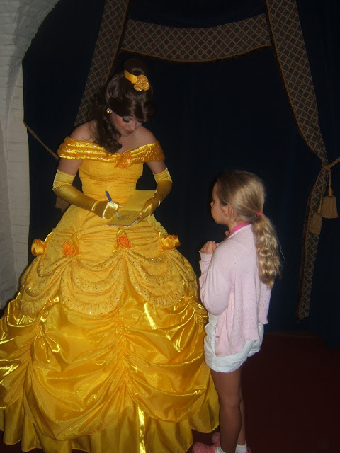 Getting Belle's autograph