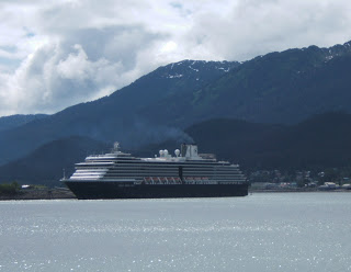 Holland America cruise ship in Alaska