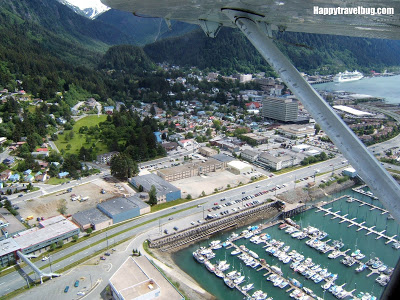 View of Juneau from a float plane