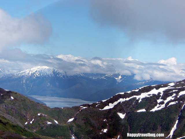 mountain view from a float plane in Alaska