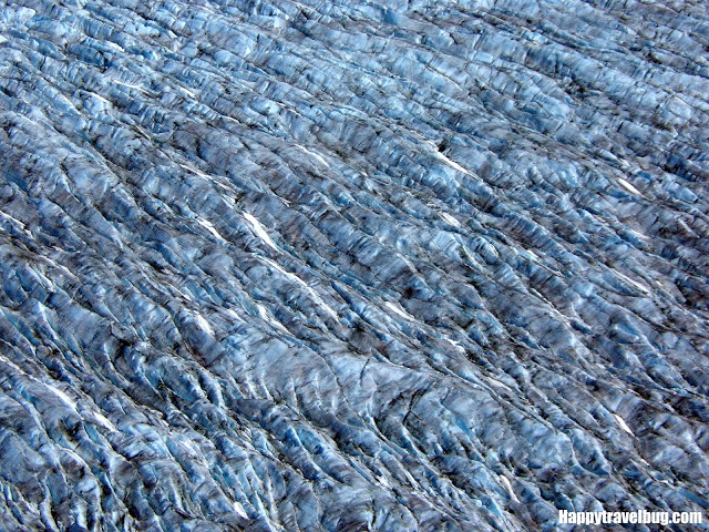 up close shot of a glacier