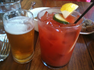 Bloody Mary and beer
