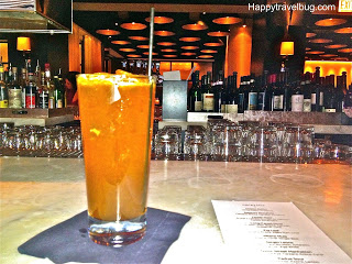 Milano Mule cocktail at the bar of RPM Italian Restaurant in Chicago