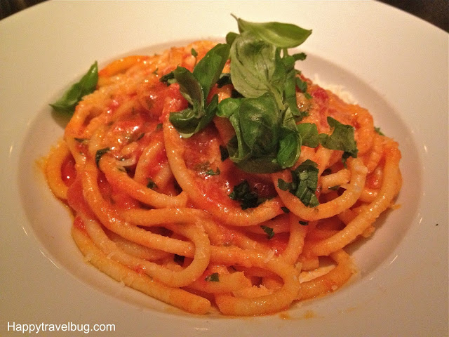 Mama DePandi's Bucatini Pomodoro pasta at RPM Italian