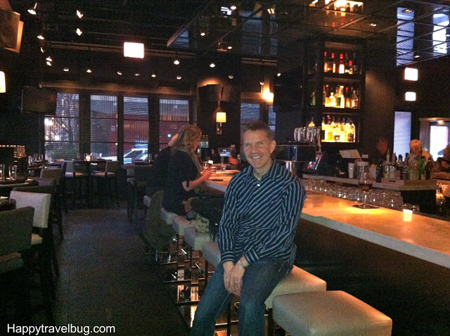 Bar area of RPM Italian Restaurant in Chicago