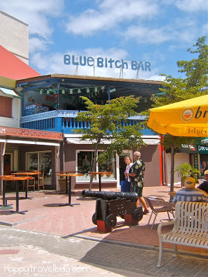 Blue Bitch Bar in Philipsburg, St. Maarten