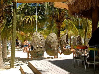 Cool hanging chairs at Margaritaville 