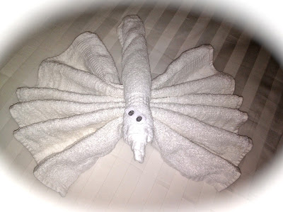 Animal made out of a towel