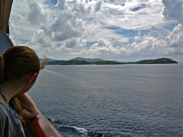 Approaching St. Thomas, USVI by cruise ship