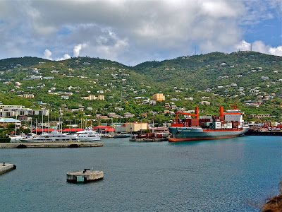 Cruise ship port at St. Thomas