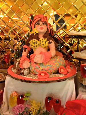 Marzipan mermaid sculpture