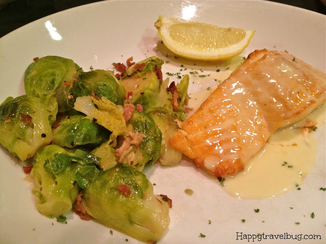 Salmon and brussels sprouts