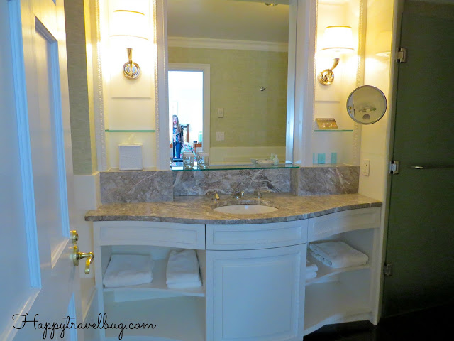 Bathroom vanity at the Greenbrier hotel