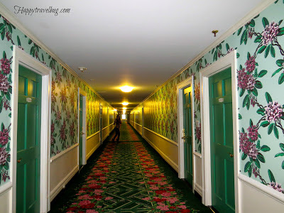 The hallway of rooms
