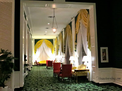 Outside the dining room at night