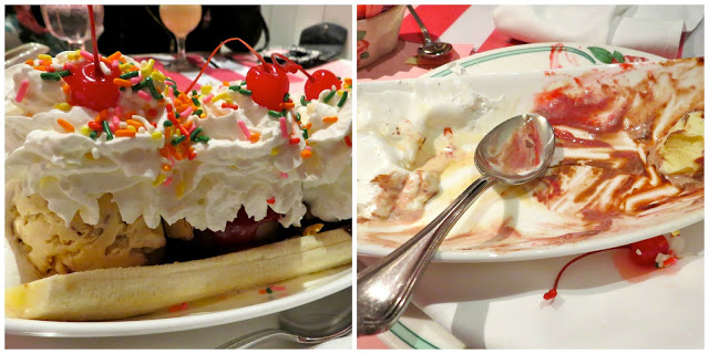 banana split before and after