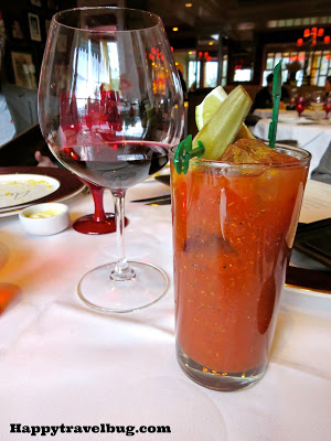Bloody mary and wine