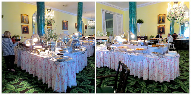 Breakfast buffet at the Greenbrier