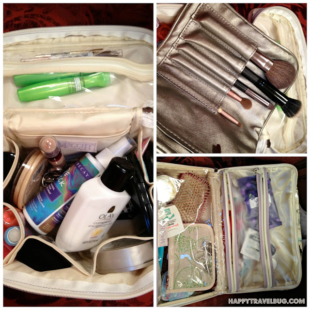make-up bag, brush holder, toiletries bag