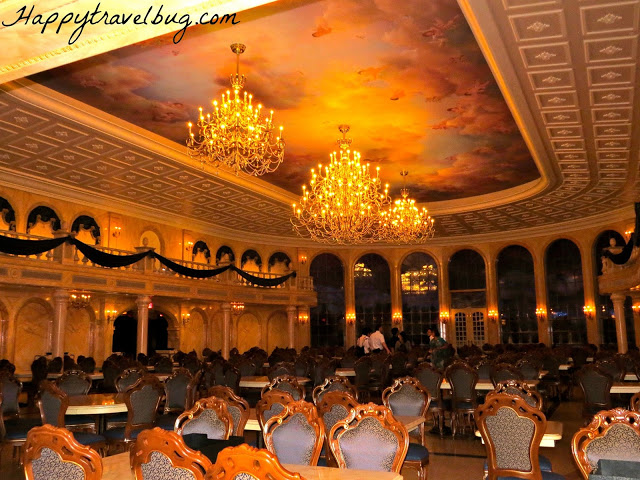 Grand ballroom dining area at Be Our Guest Restaurant