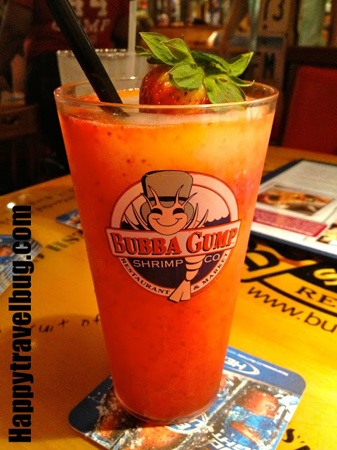 Bubba Gump's frozen drink