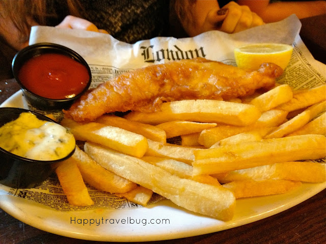 Fish and Chips at Rose and Crown in Epcot's England
