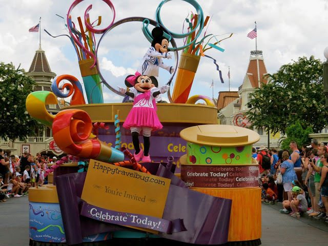 Minnie and Mickey Mouse on Parade at Disney World