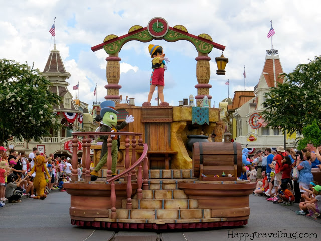 Pinocchio's float at Disney World