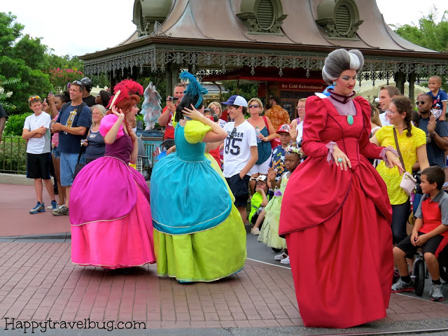 The wicked step-sisters and mother from Cinderella