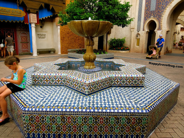 Moroccan fountain at Epcot