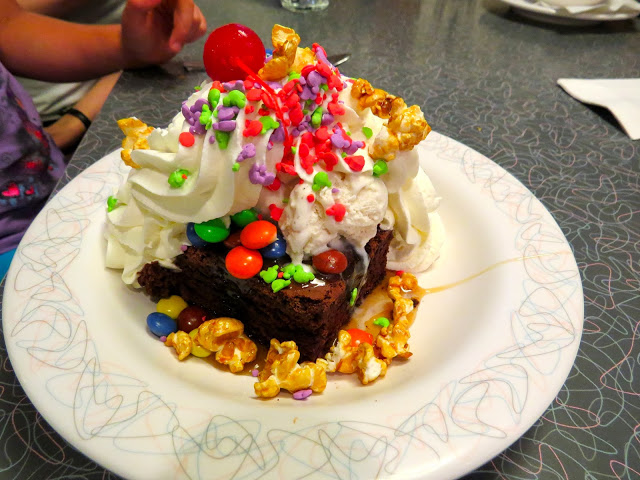 Dad's brownie Sundae from the 50's Prime Time cafe at Hollywood Studios