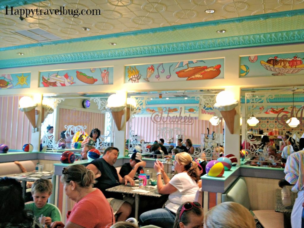Inside Beaches and Cream Soda Shop at Disney World