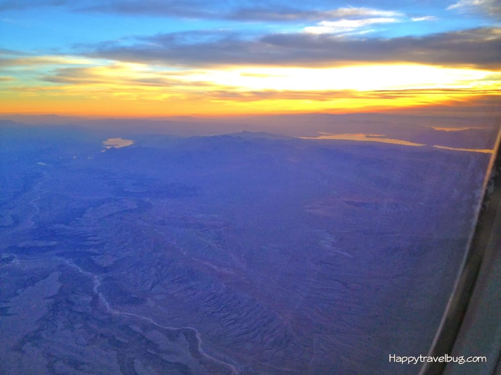 Watching the sunset from my airplane...Happytravelbug.com