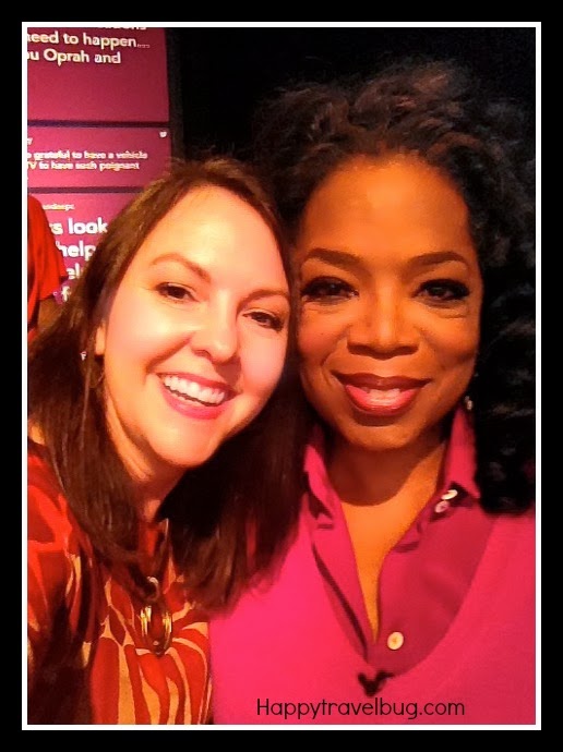 Me (happytravelbug.com) and Oprah at Harpo Studios