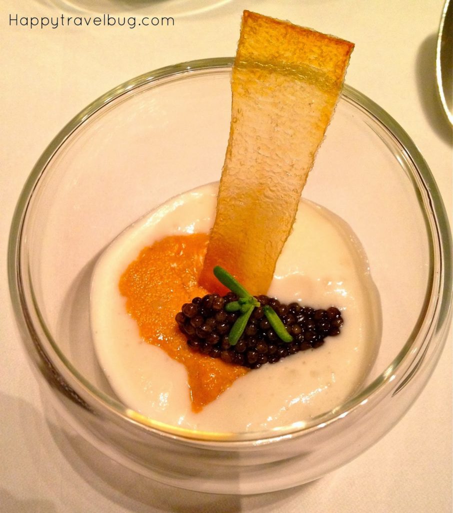 Caviar and Sea Urchin at TRU restaurant in Chicago