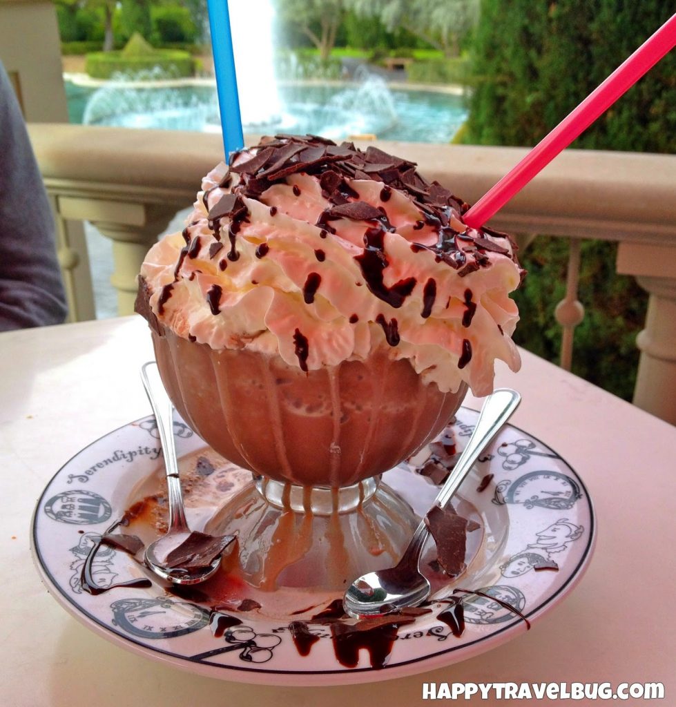 Double frozen hot chocolate from Serendipity 3 in Las Vegas