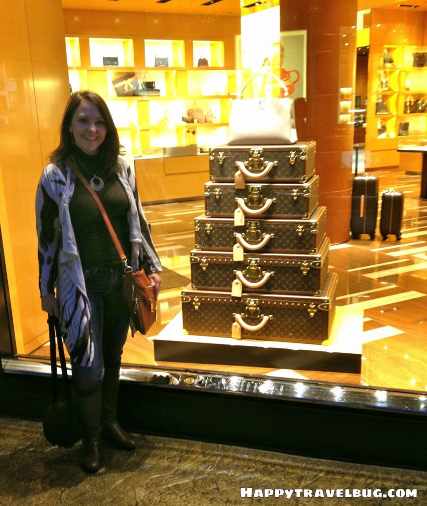 Louis Vuitton luggage at the Forum Shops in Las Vegas