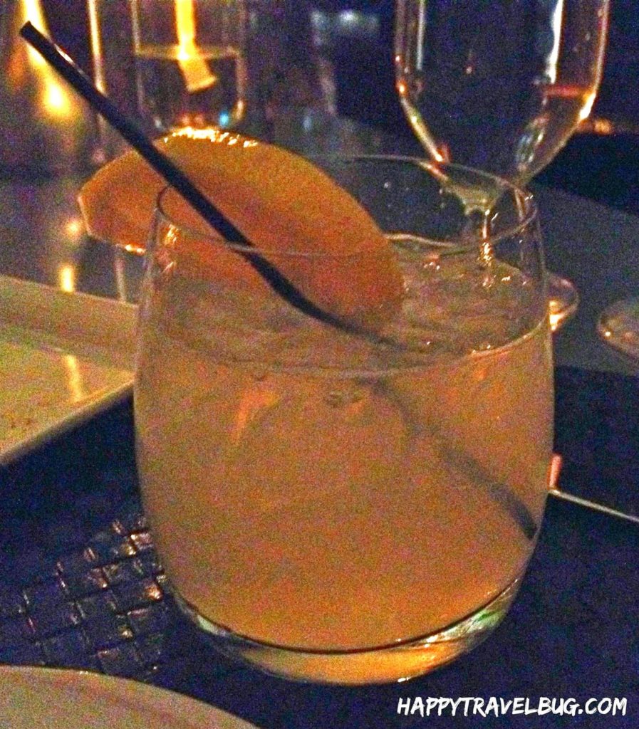 My cocktail at Aureole Restaurant in Las Vegas