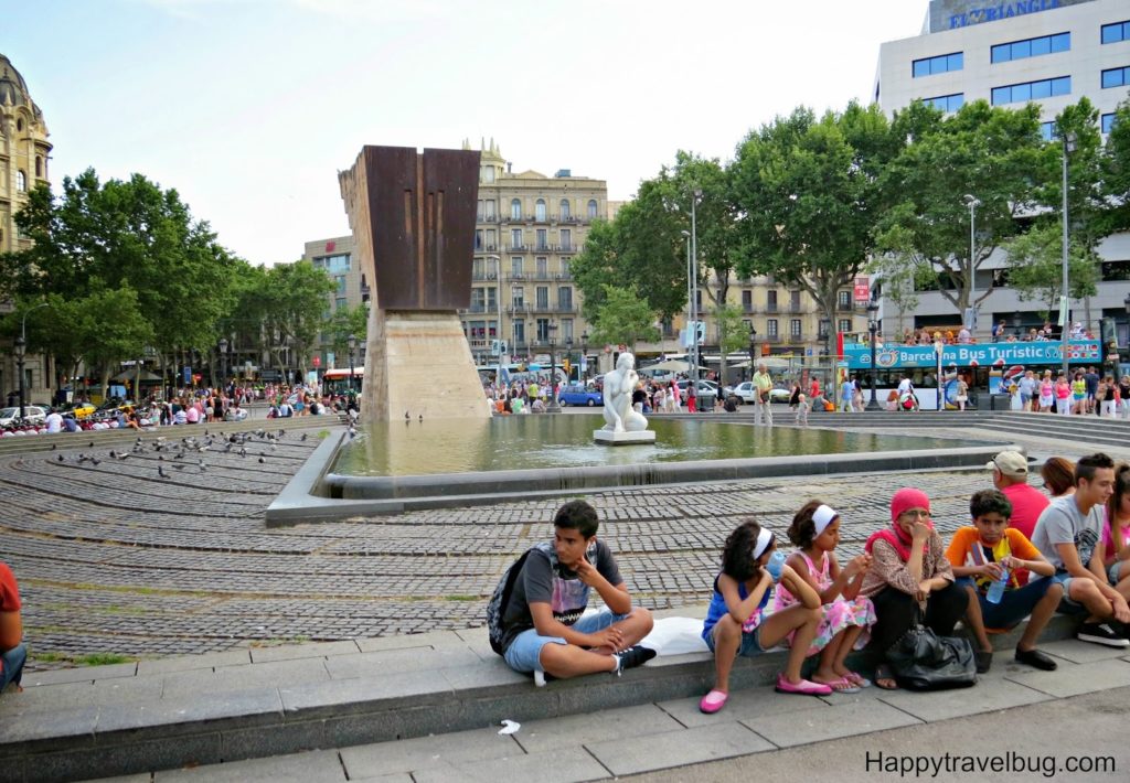Catalunya Plaza in Barcelona, Spain