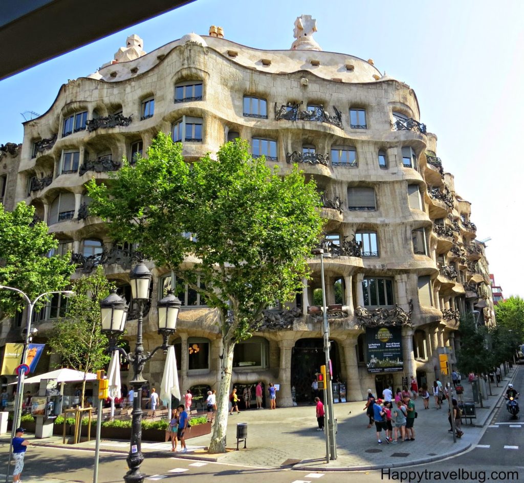 Gaudi building in Barcelona, Spain