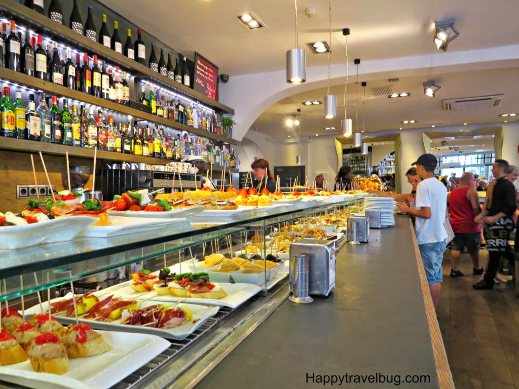 Tapas restaurant in Barcelona, Spain