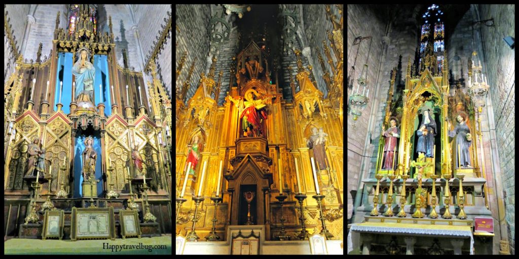 The Basilica Santa Maria del Pi in Barcelona, Spain