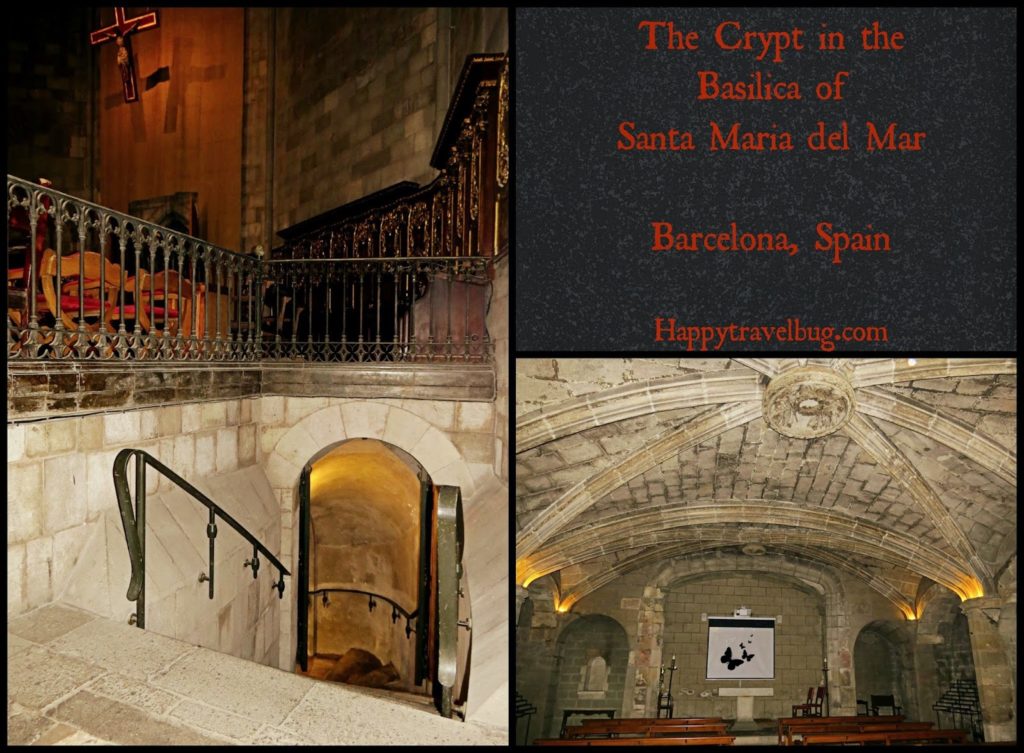 The crypt in The Basilica Santa Maria del Pi