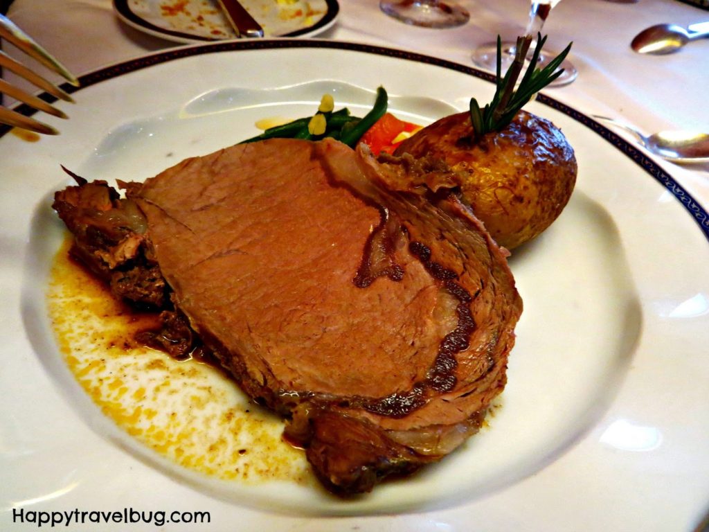 Prime Rib from dinner on our Holland America Cruise