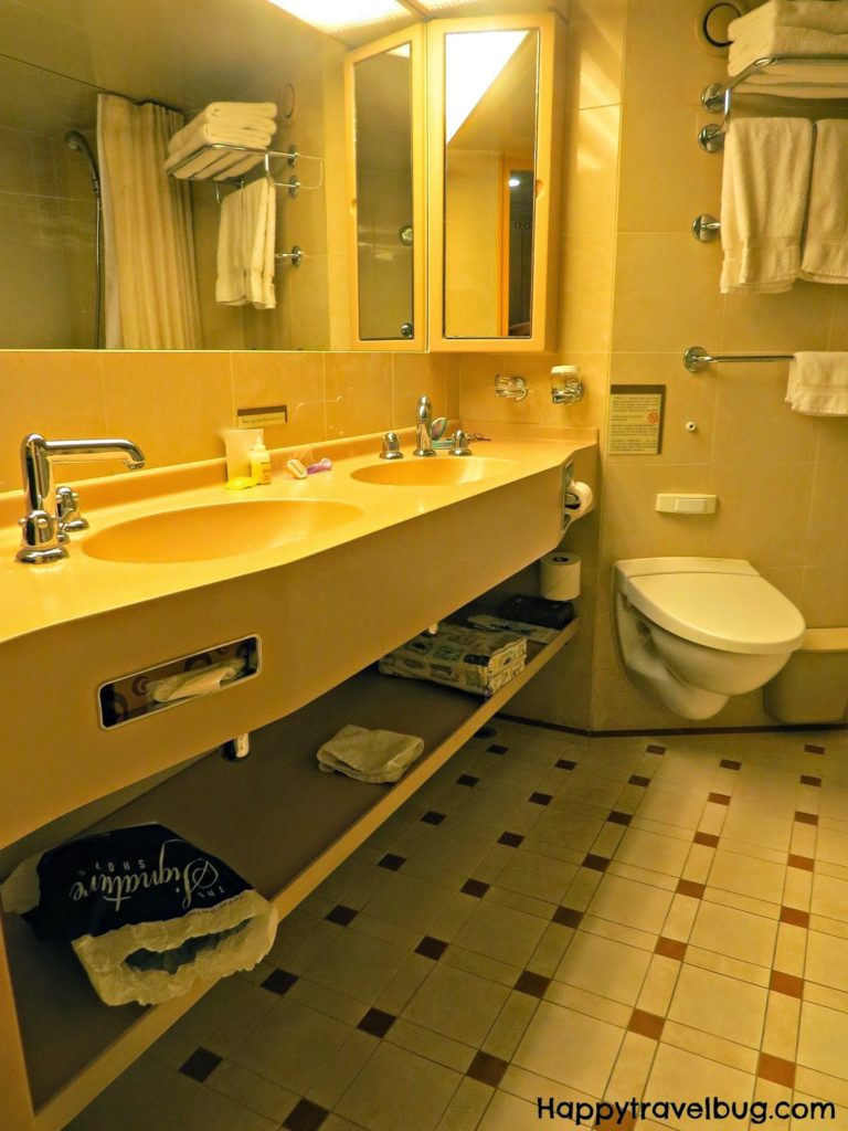 Bathroom in the Signature Suite on Holland America Cruise