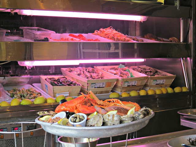 Fresh seafood in Nice France