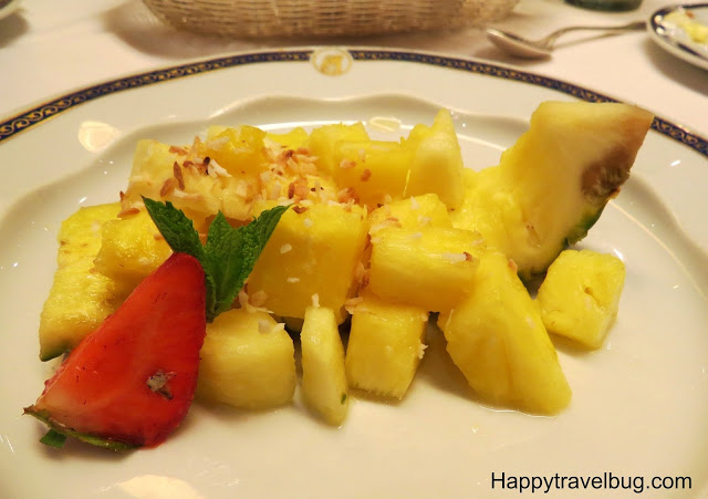 Pineapple boat on Holland America Cruise